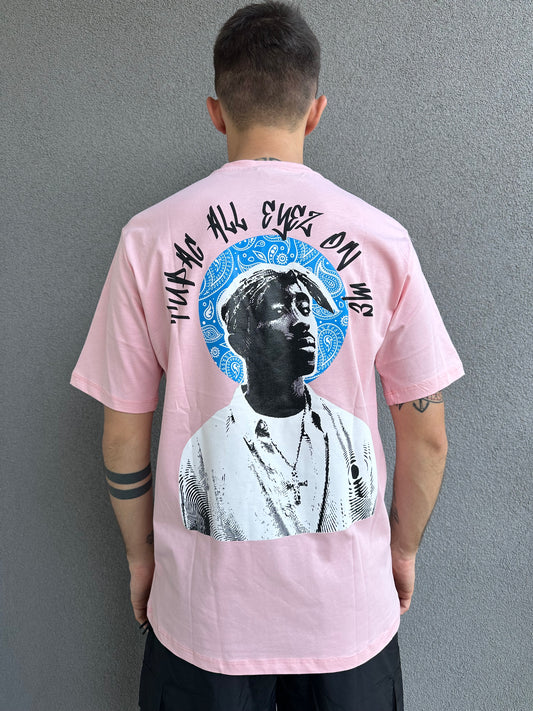 T-shirt Tupac rosa