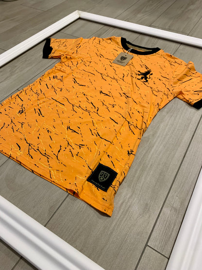 T-shirt Orange Marmo