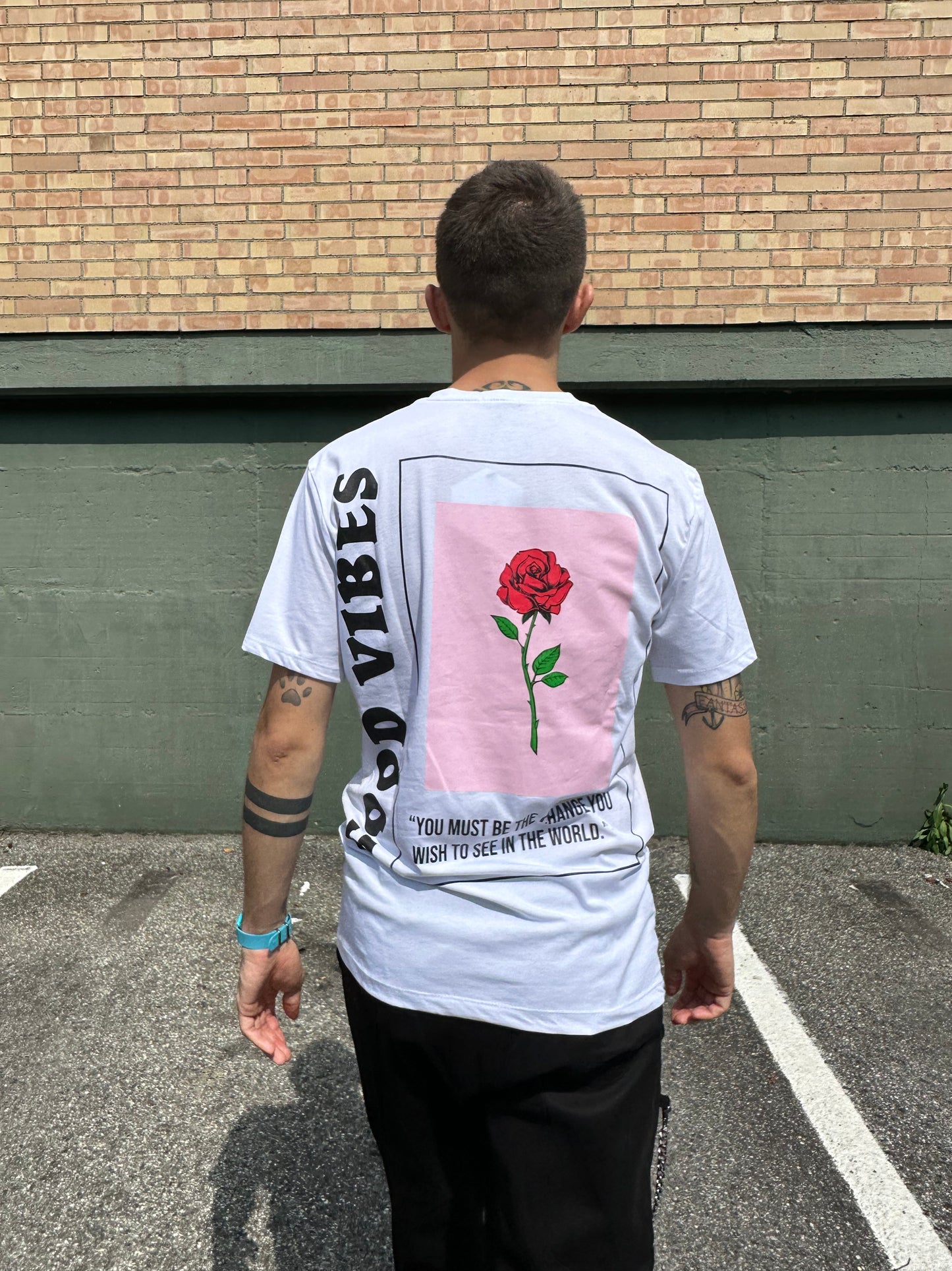 T-shirt Rose bianca