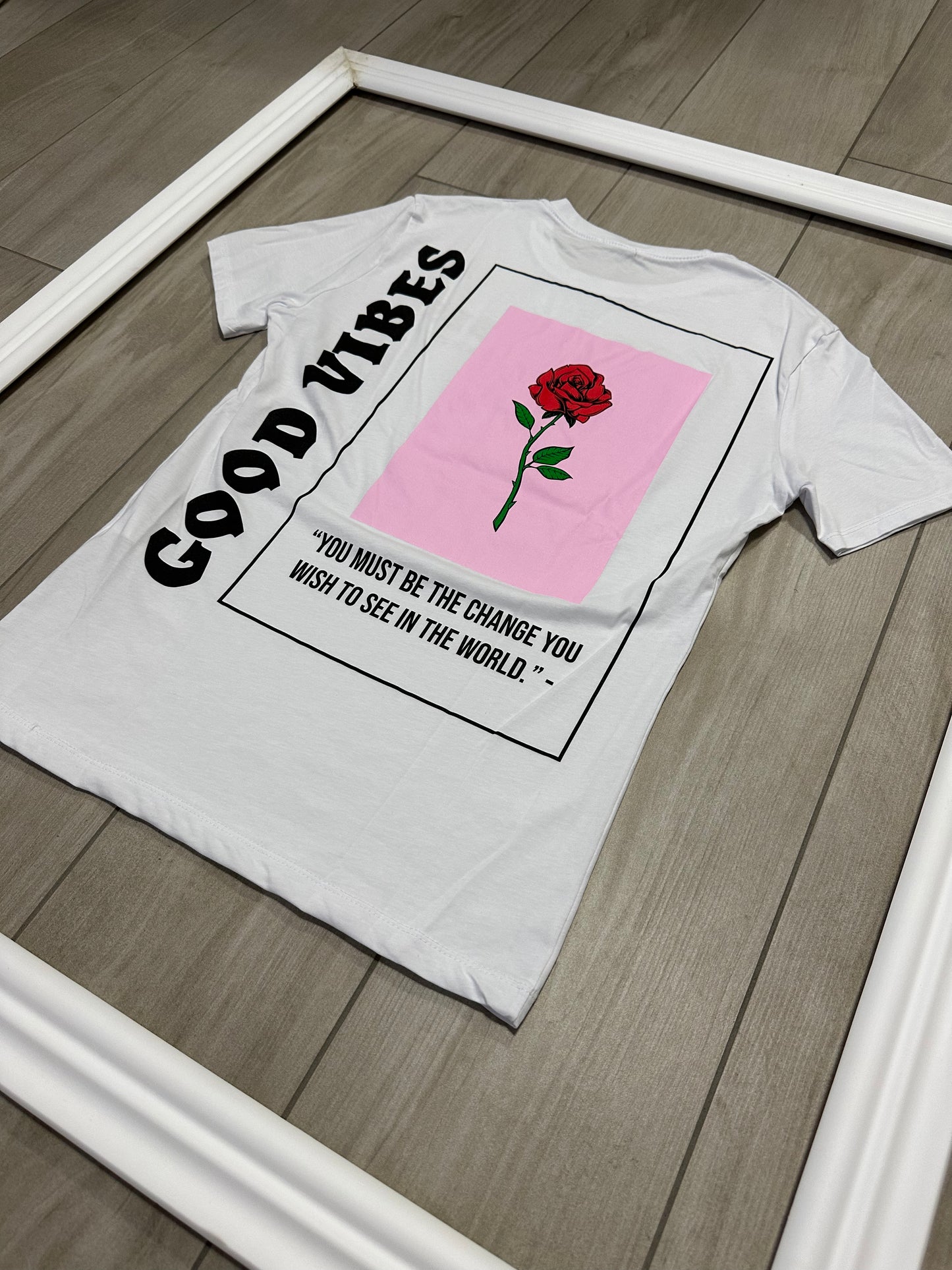 T-shirt Rose bianca