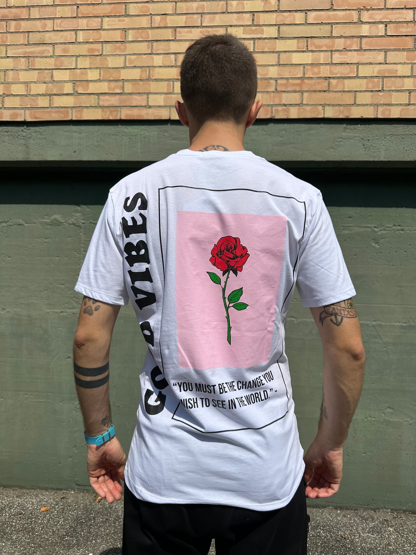 T-shirt Rose bianca